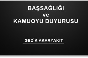 GEDİK AKARYAKIT'TAN BAŞSAĞLIĞI VE KAMUOYU DUYURUSU